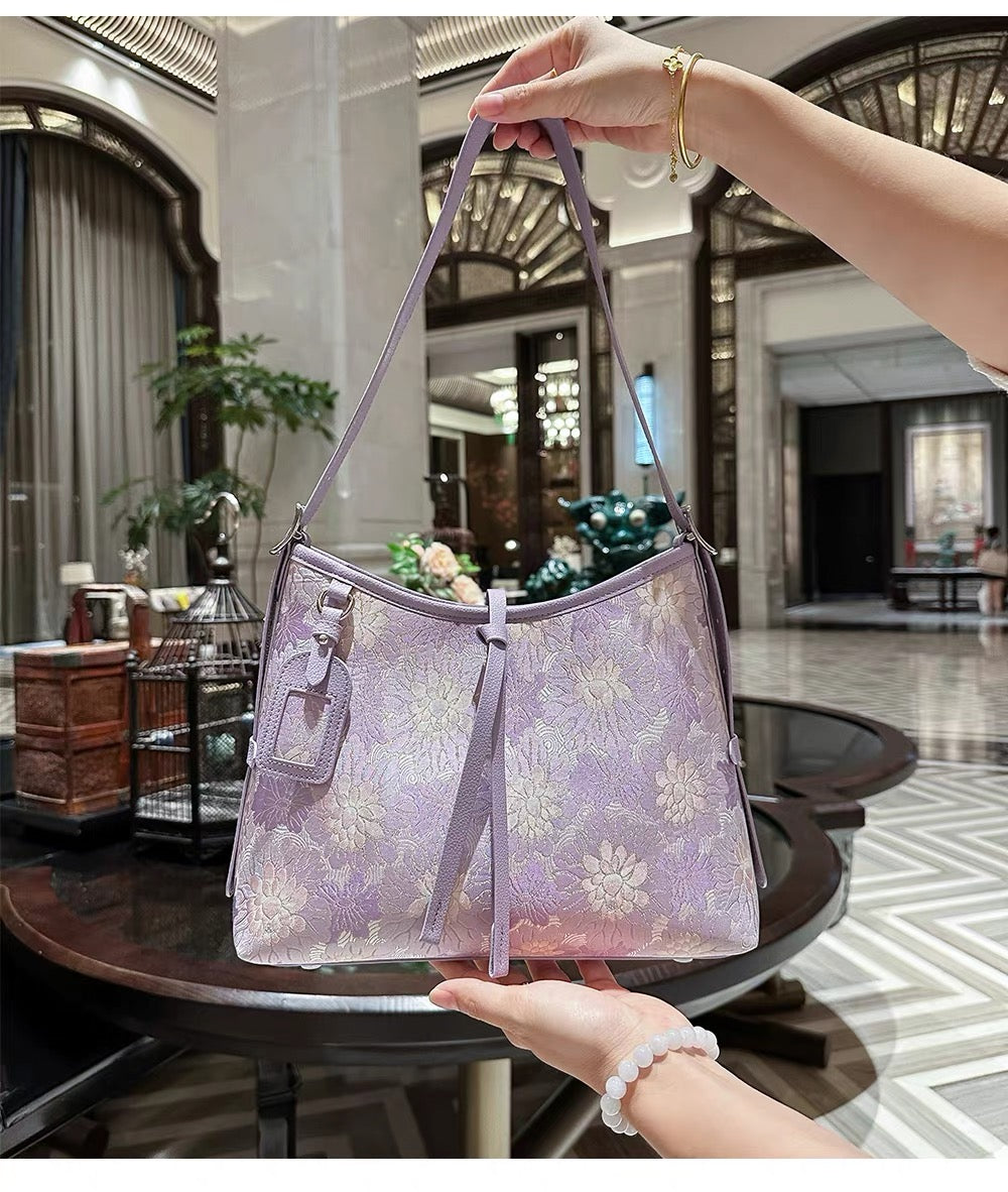 New Chinese-style traditional handicraft Songzhi silk braided bag for women