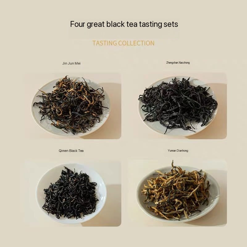 A set of the four major black teas