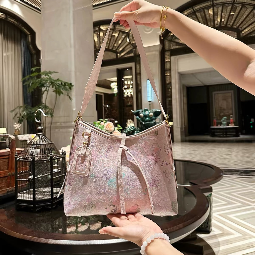 New Chinese-style traditional handicraft Songzhi silk braided bag for women
