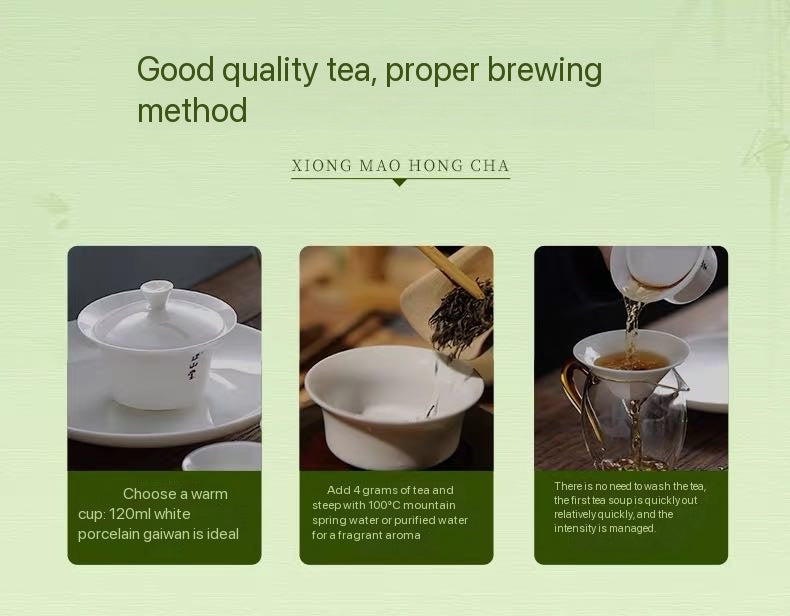 Panda Black Tea, Premium Sichuan Tea, Authentic Junmei Tea
