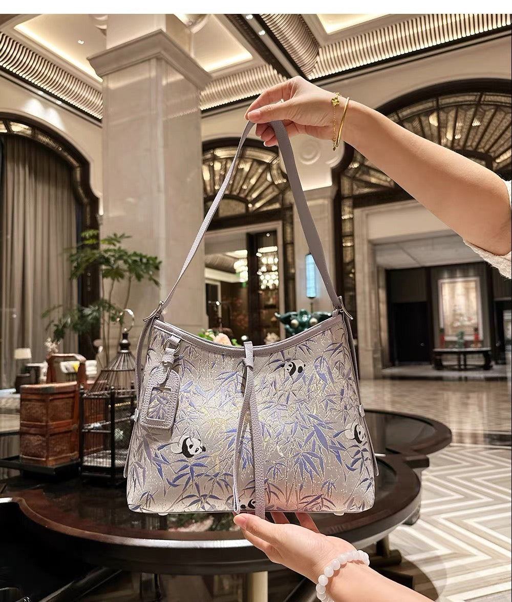 New Chinese-style traditional handicraft Songzhi silk braided bag for women